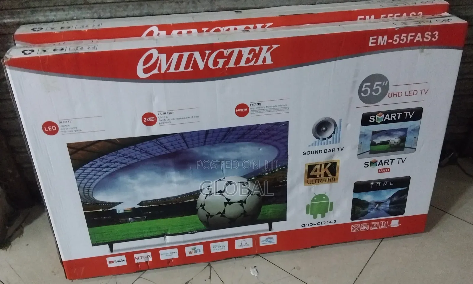 Emingtec 55 Inch Single Frame Tv