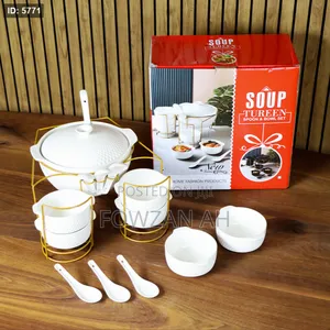 Photo - Soup Tureen Spoon Bowl Set