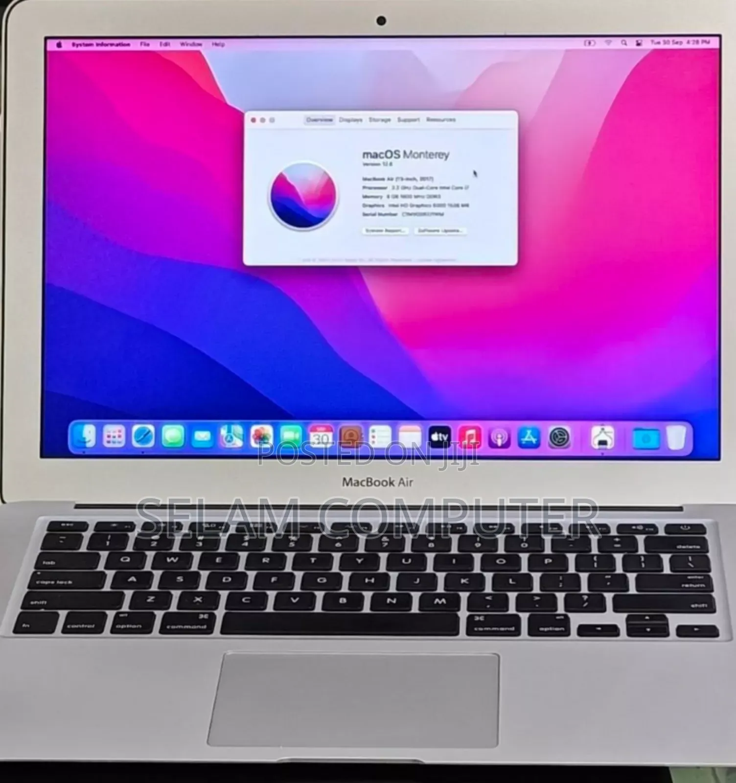 New Laptop Apple MacBook Air 2017 8GB Intel Core I7 SSD 512GB