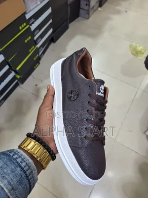 Photo - Timberland Full Lather High Master Quality Flat Smooth Shoes