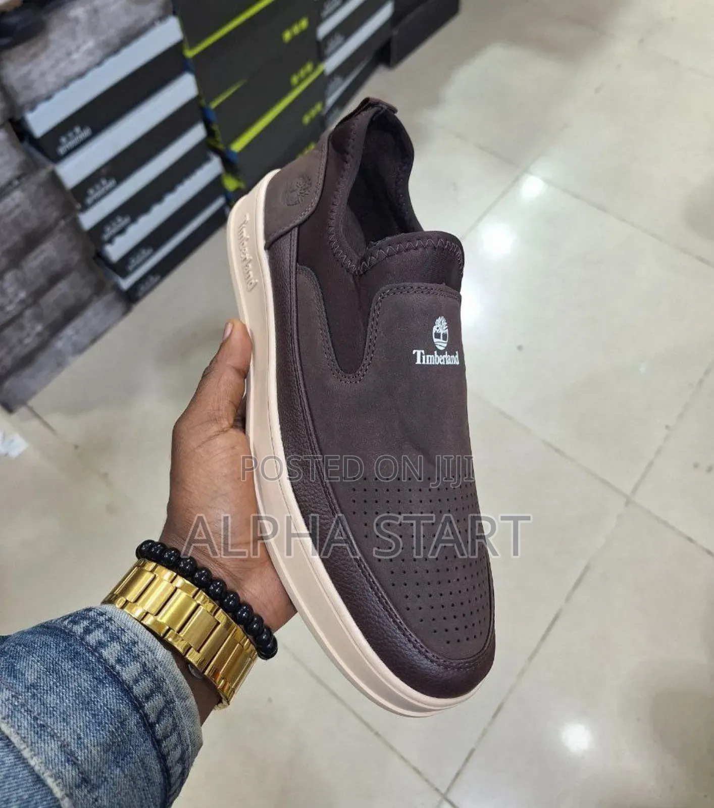 Timberland High Master Quality Smooth Sneakers for Man's