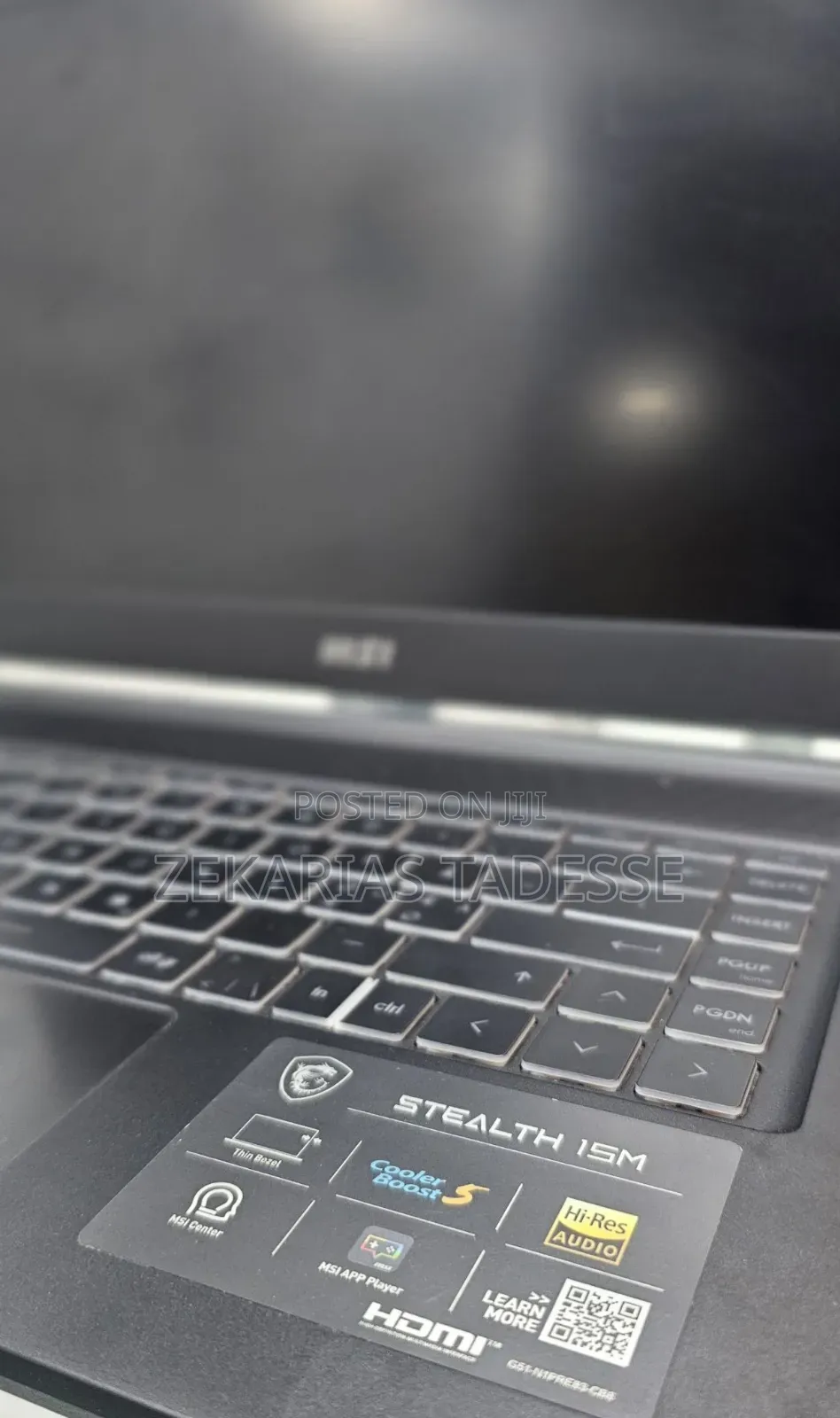 New Laptop MSI 16GB Intel Core I7 SSD 1T