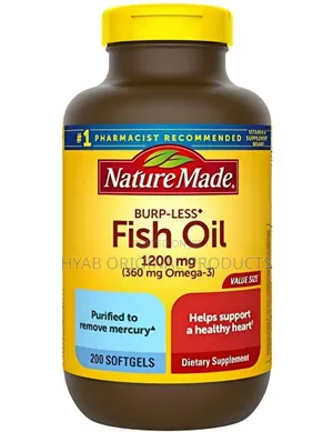 Photo - Nature Made Burp-Less Fish Oil 1200 Mg, 200 Softgels,