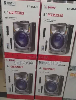 Rising and Max Speaker 8 Inch Orignal *5year Warranty Free Delivery