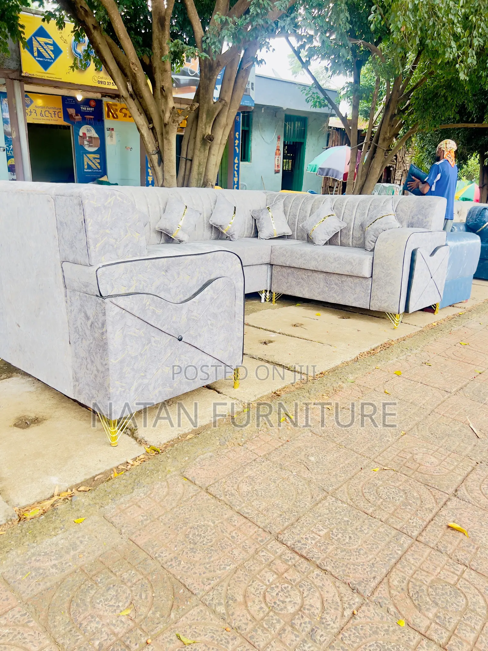 Stylish L Shaped Corner Sofa Made of Maleda Foam Hd #1