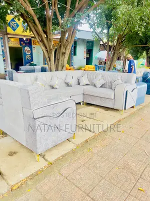 Stylish L Shaped Corner Sofa Made of Maleda Foam Hd #1