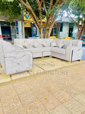 Photo - Stylish L Shaped Corner Sofa Made of Maleda Foam Hd #1