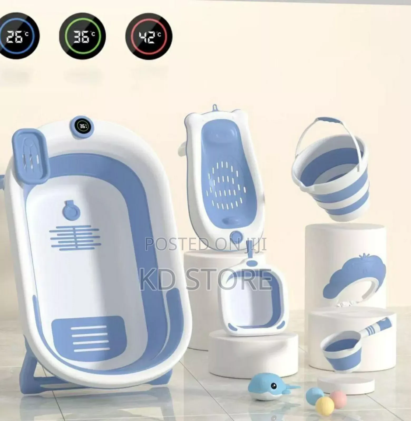 Super High-Quality Baby Bath Tub Set – 6+2 Pieces