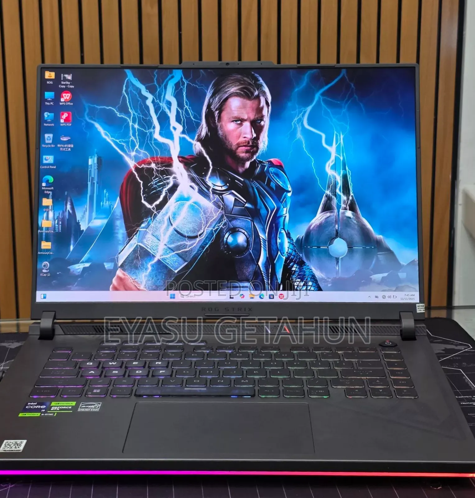 New Laptop Asus ROG Strix G15 16GB Intel Core I9 SSD 1T