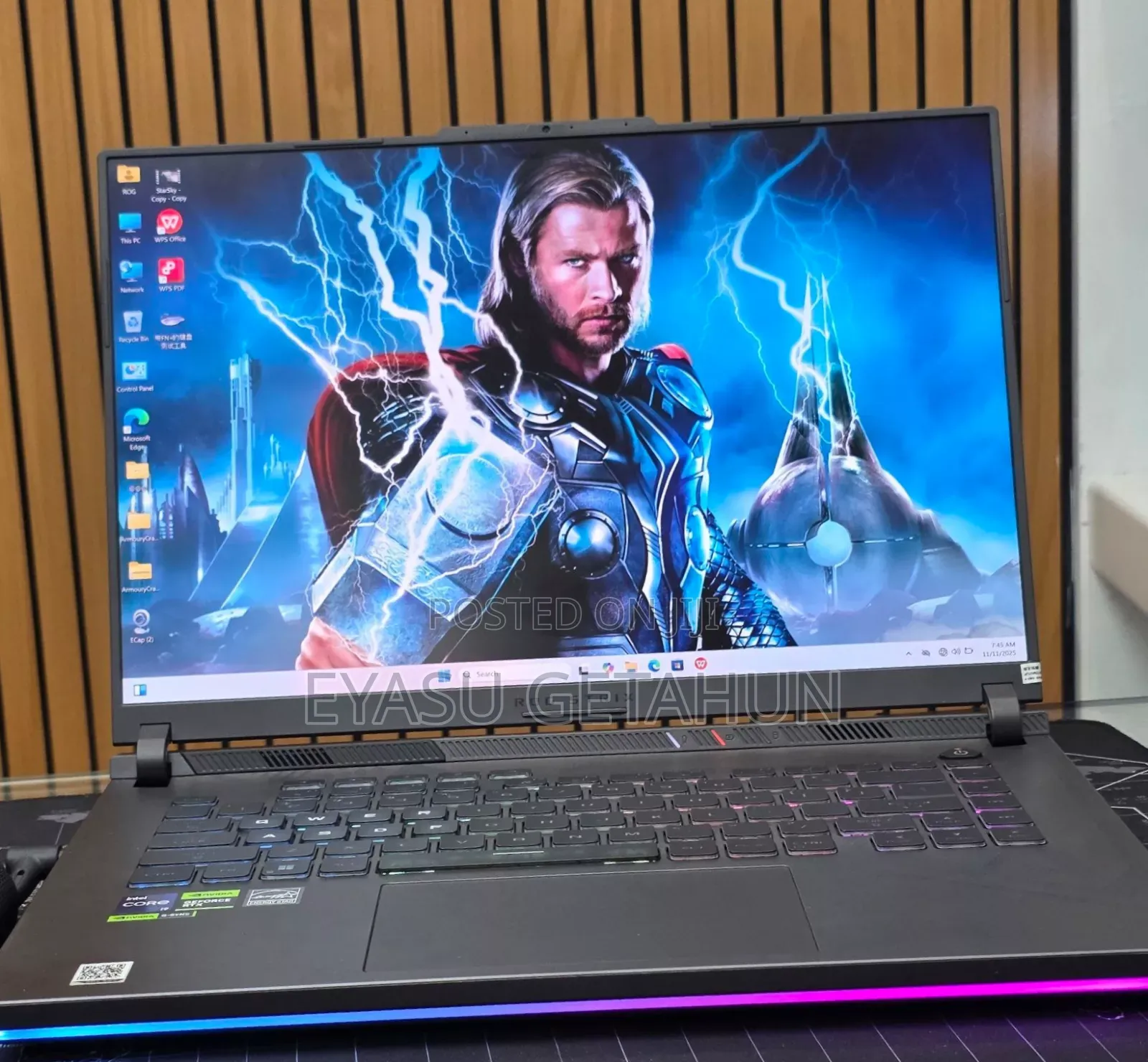 New Laptop Asus ROG Strix G15 16GB Intel Core I9 SSD 1T