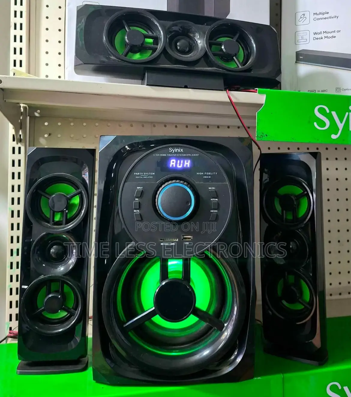 Syinix 3.1 Ch Multimedia Speakers – Powerful Sound for Music,
