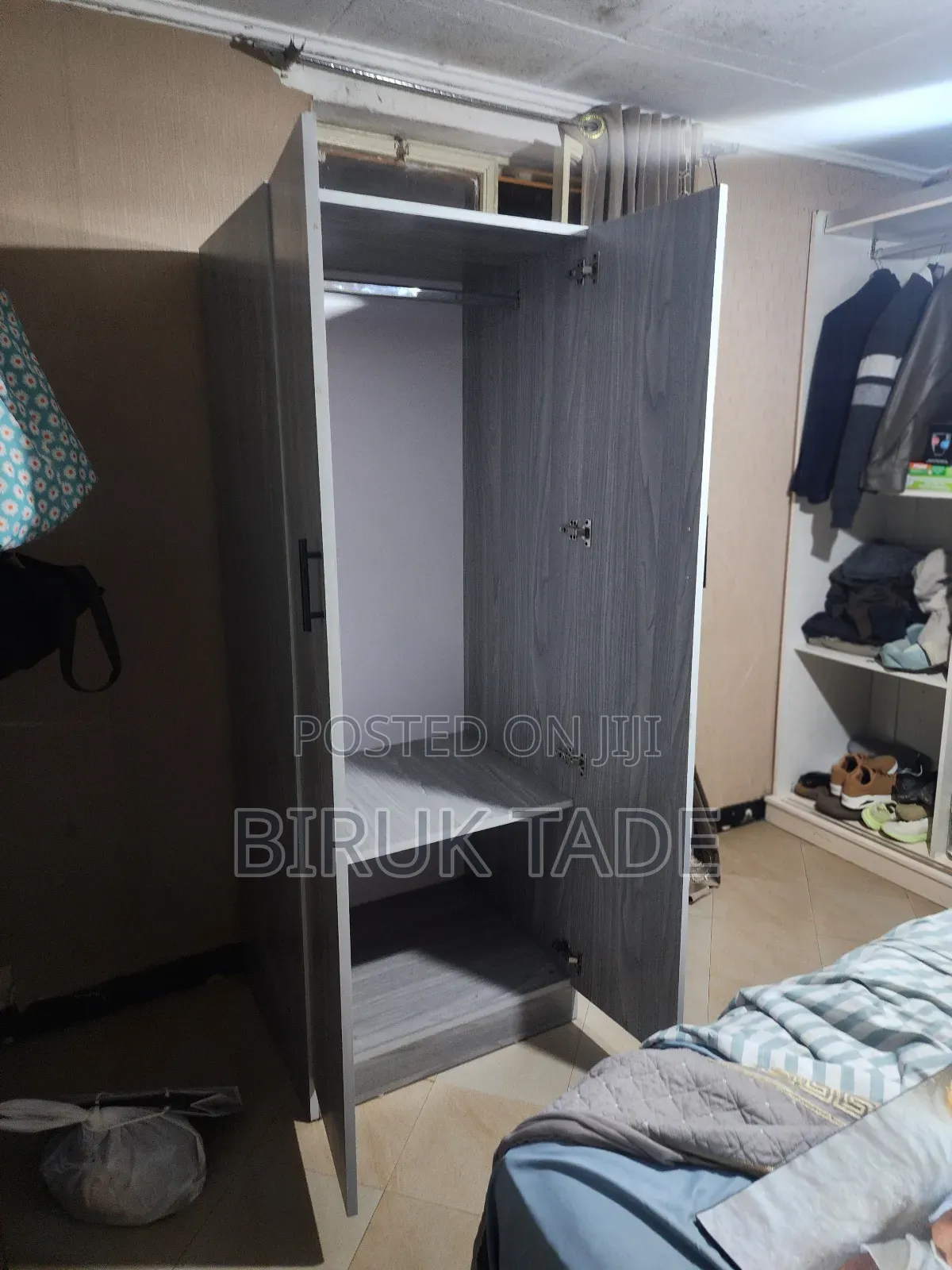 Modern Minimalist 2-Door Wardrobe - Free Delivery Included!