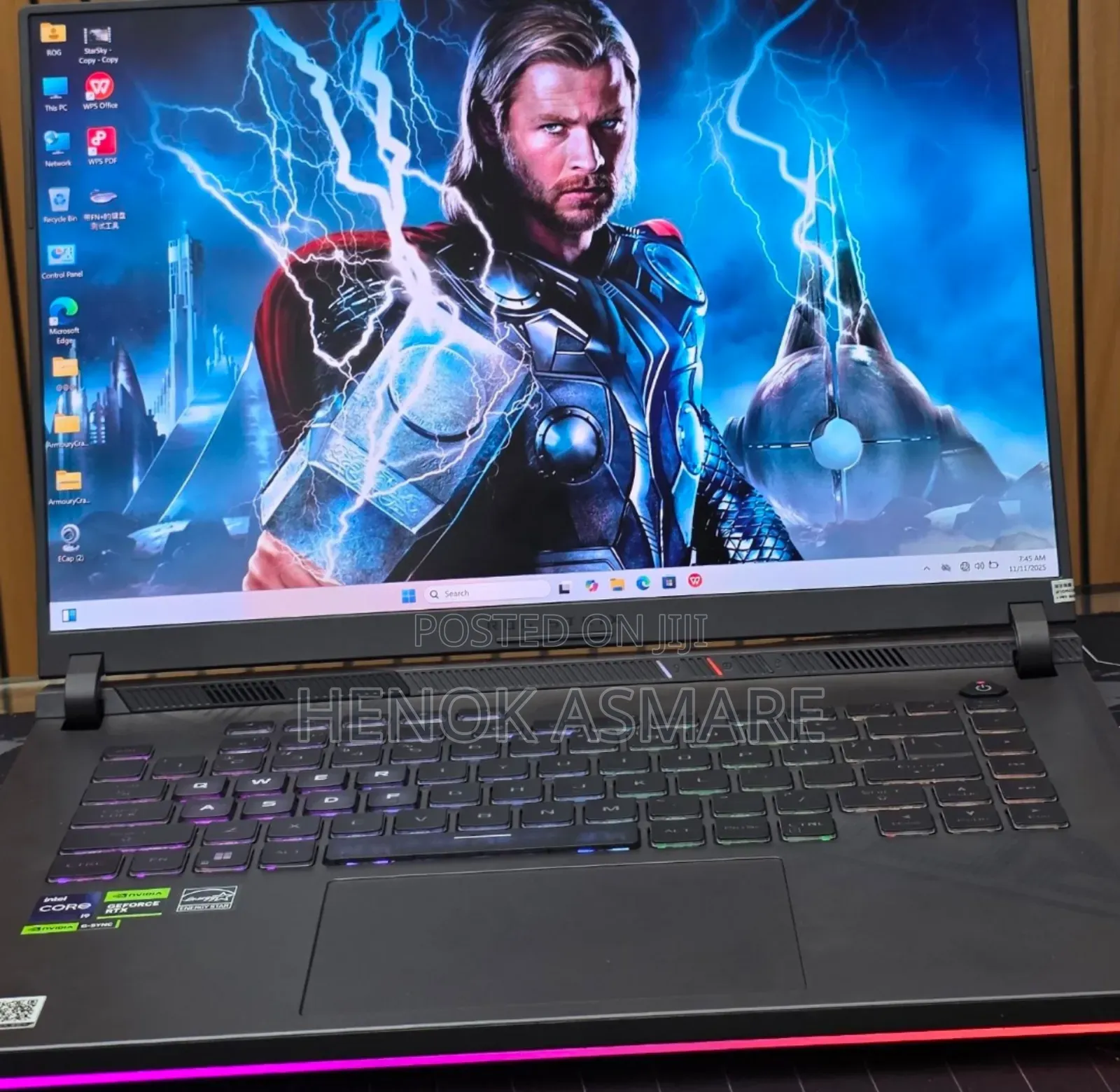 New Laptop Asus ROG Strix G15 16GB Intel Core I9 SSD 1T