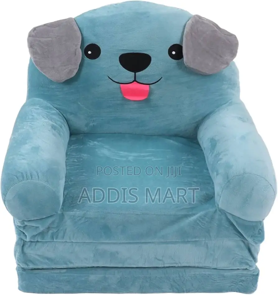 Foldable Kids Sofa, Cartoon Folding Children Sofa Bed 2 in 1