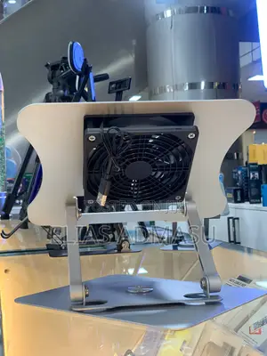 Aluminum Laptop Stand | Adjustable Height, Rotating Base Cooling