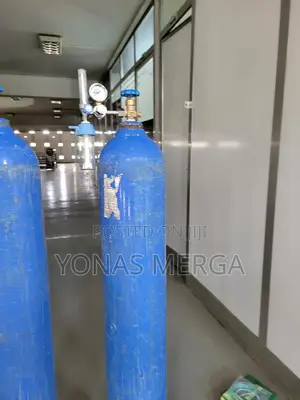 Photo - Oxygen Cylinder舔臣cylinder With a Regulator Attached邮鵪oxygen Tank