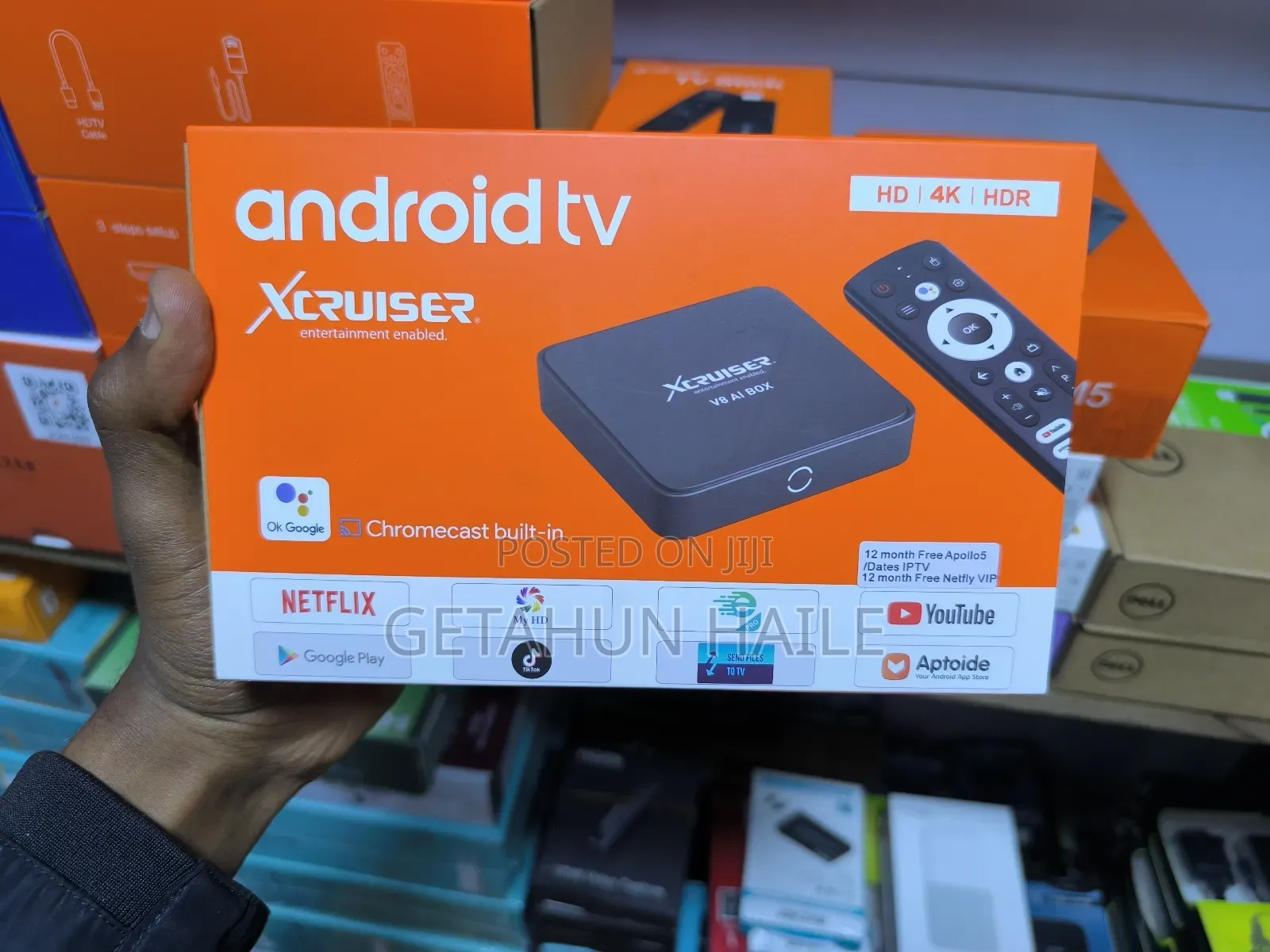 Xcruiser V8 Ai Android Tv Box 256gb (Tv Smart ማድረጊያ 256gb)
