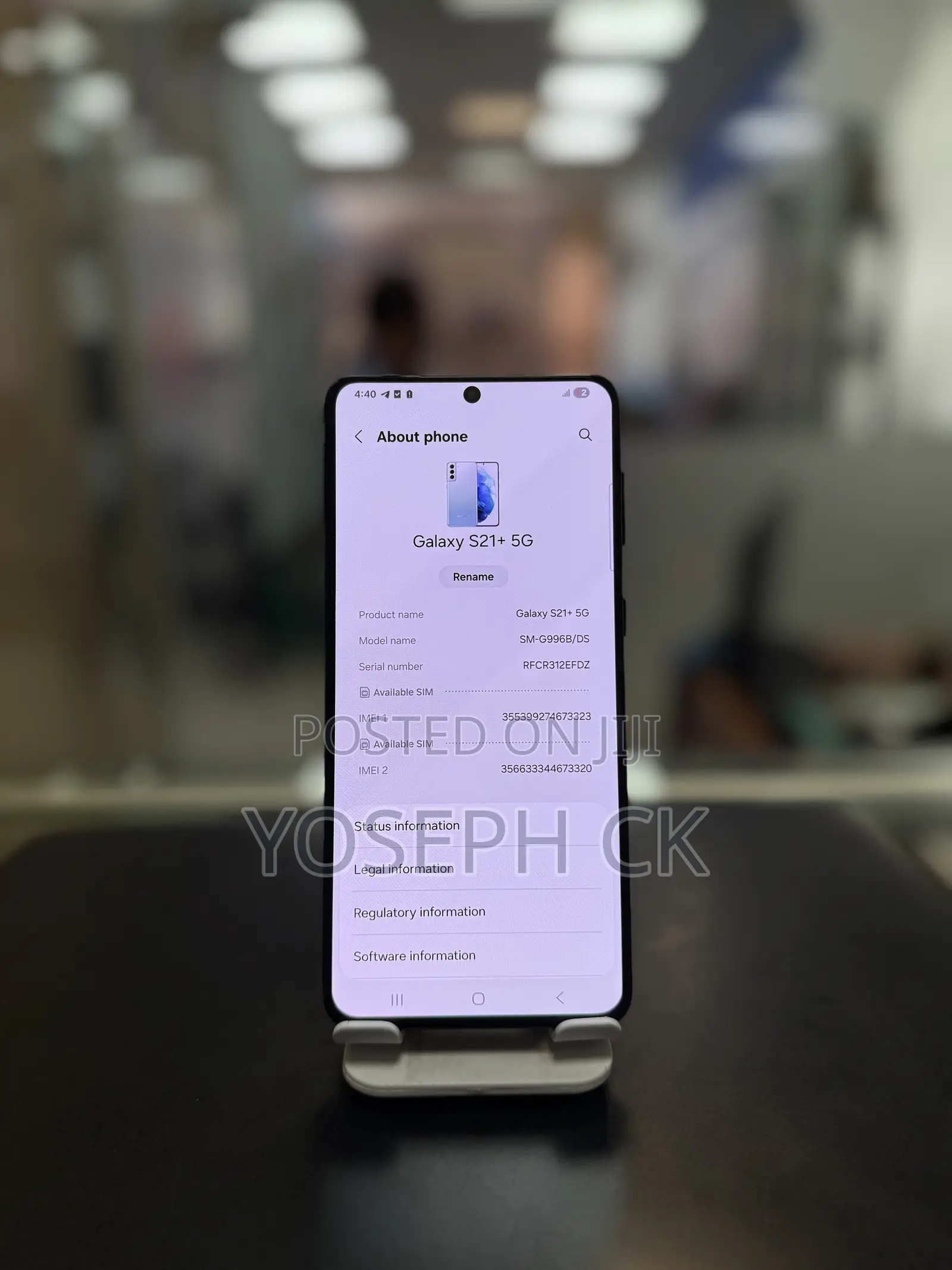 New Samsung Galaxy S21+ 5G 256 GB Black