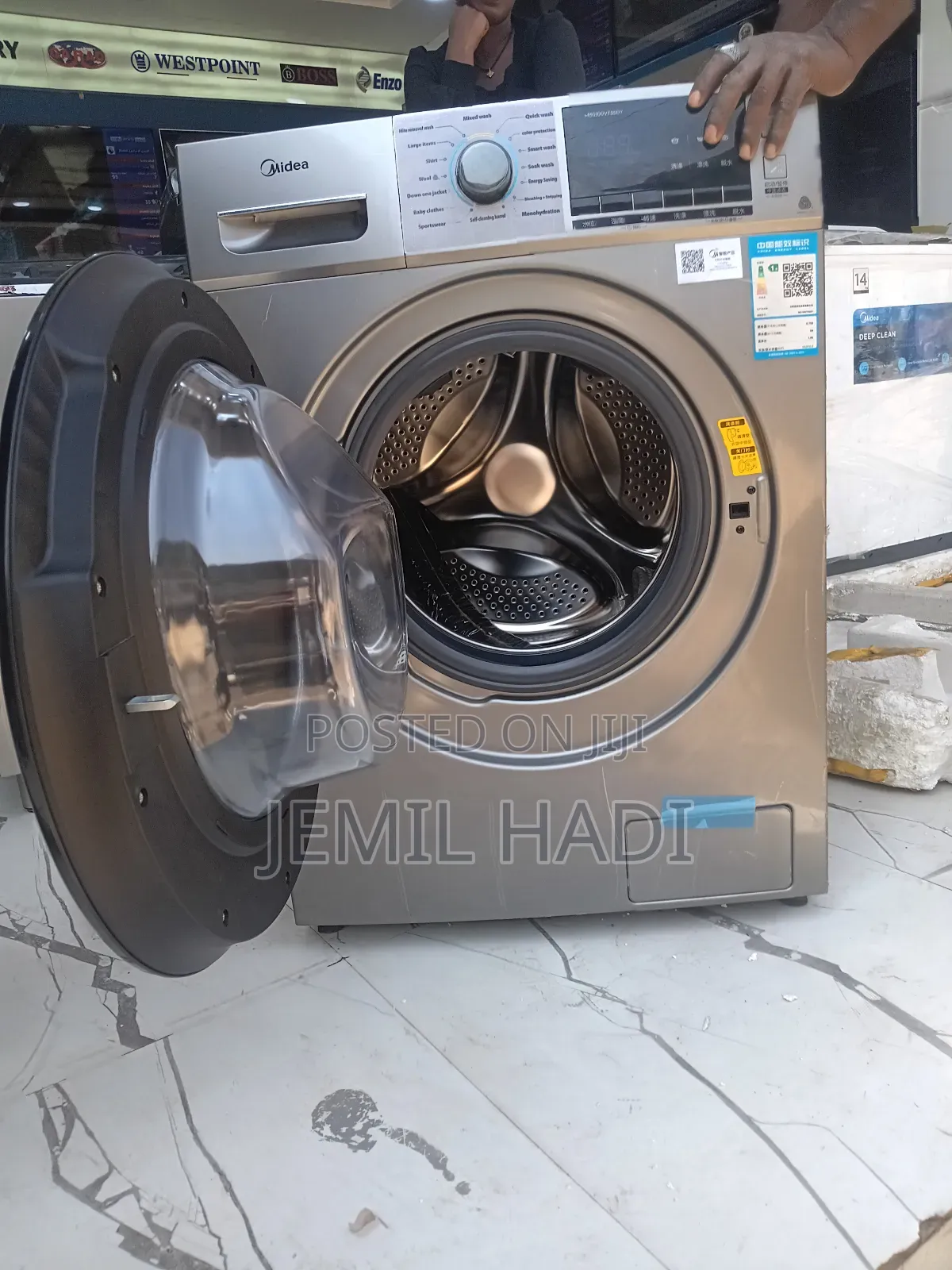 Midea Automaic Front Washing Mashin 12kg