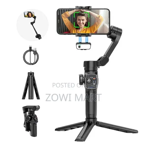 L9 Auto Face Tracking Gimbal Built-in Selfie Stick Anti-Shake