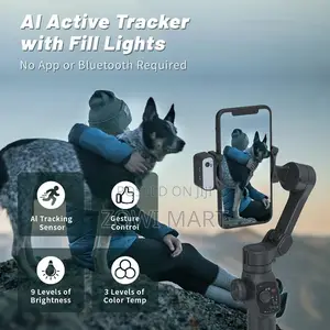 L9 Auto Face Tracking Gimbal Built-in Selfie Stick Anti-Shake