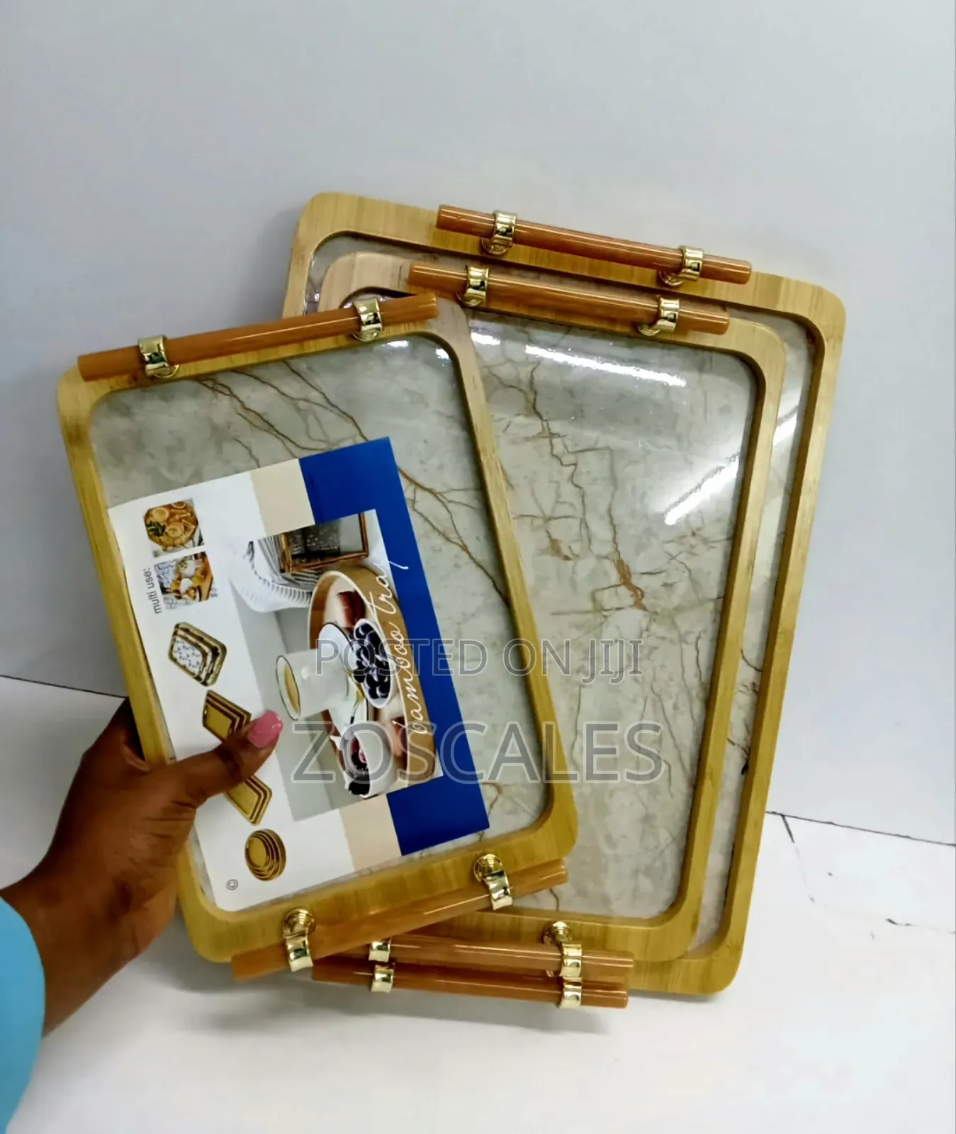 3pcs Bamboo Serving Tray