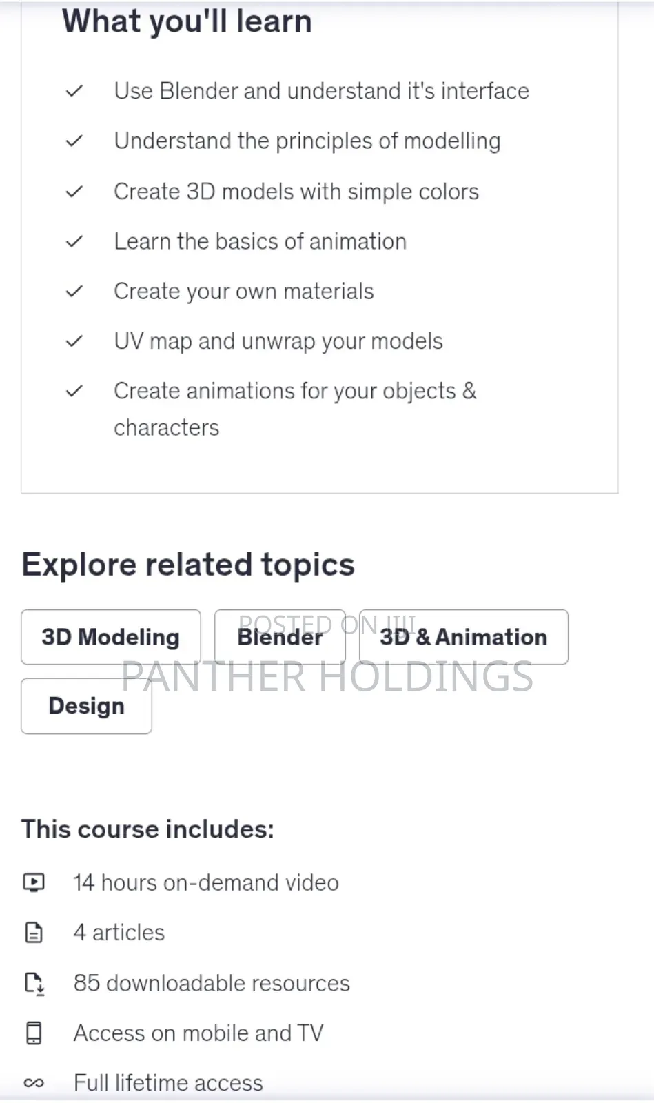 Complete Blender Creator: 3d Modelling (Compatible With 4.3)