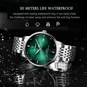 Poedagar Men Watch Luxury Men Watch Waterproof Stainless Steel Watches