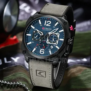 New Curren Watch Logo 8398 New High Quality Leather Business Watches
