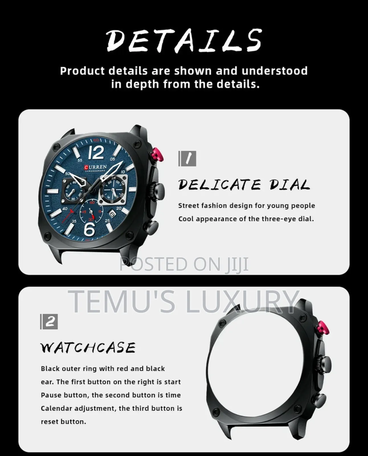 New Curren Watch Logo 8398 New High Quality Leather Business Watches