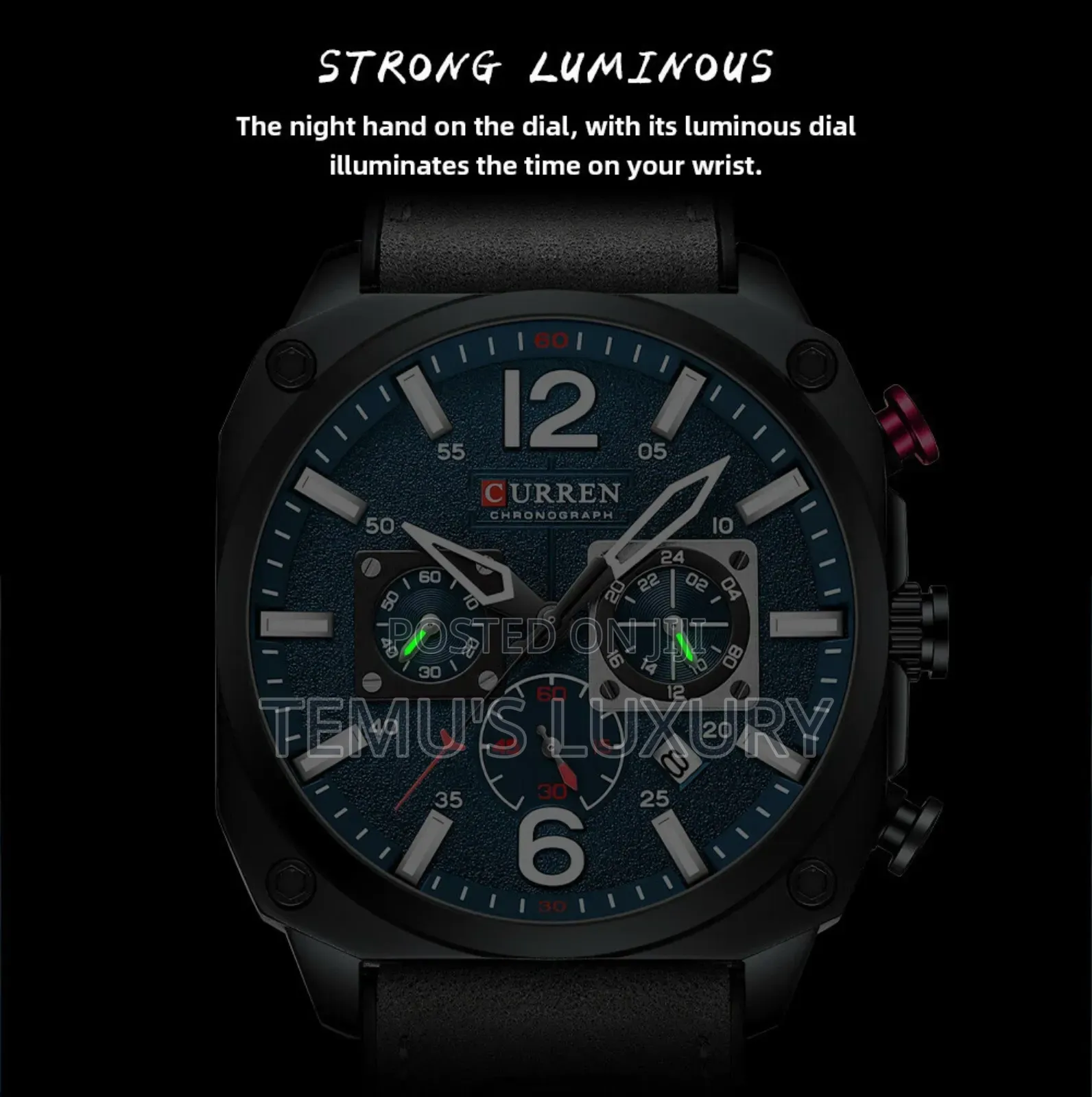 New Curren Watch Logo 8398 New High Quality Leather Business Watches