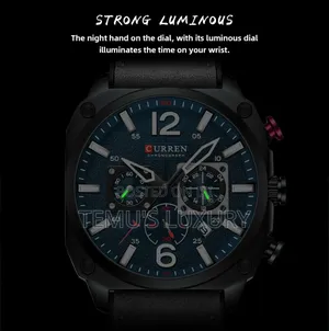 New Curren Watch Logo 8398 New High Quality Leather Business Watches