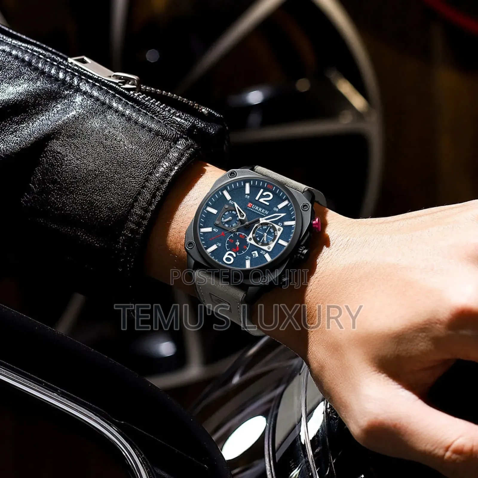 New Curren Watch Logo 8398 New High Quality Leather Business Watches