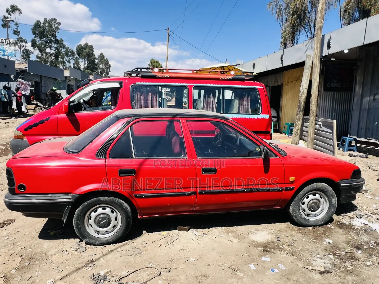 Toyota Corolla Sedan 1989 Red