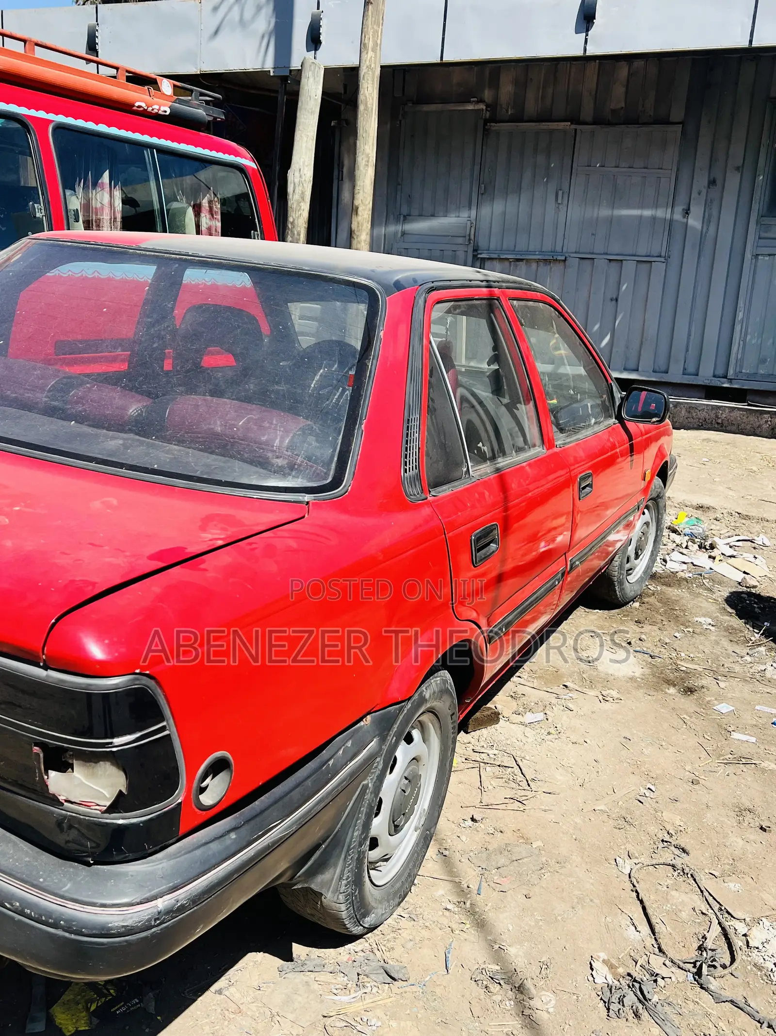 Toyota Corolla Sedan 1989 Red