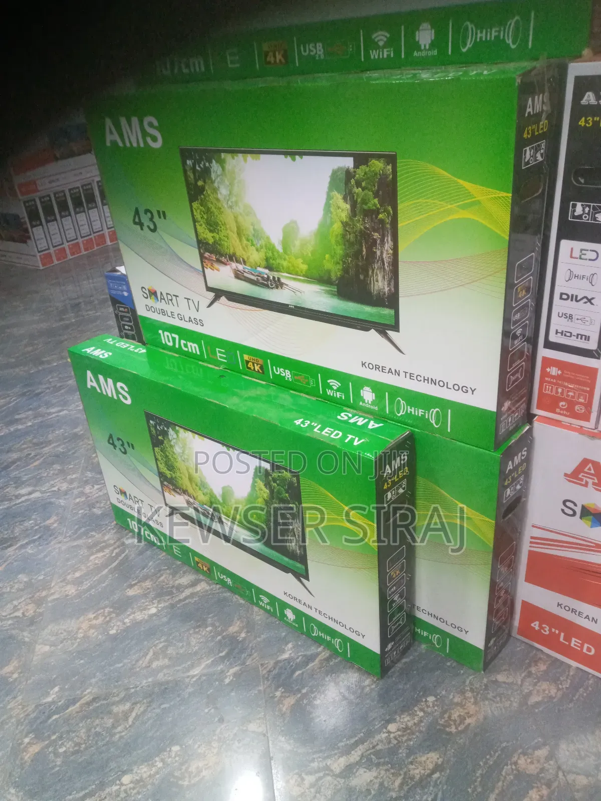 Ams Tv 43inch Smart 10 Years Warranty Free Delivery