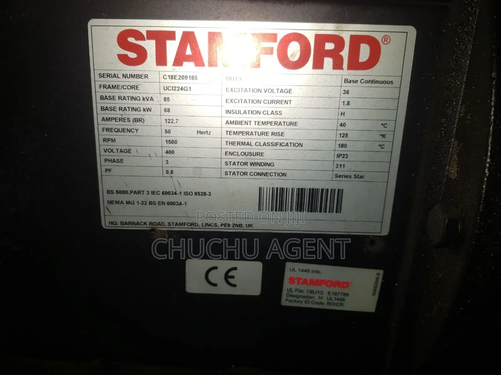 Used Generator Sale Perkin