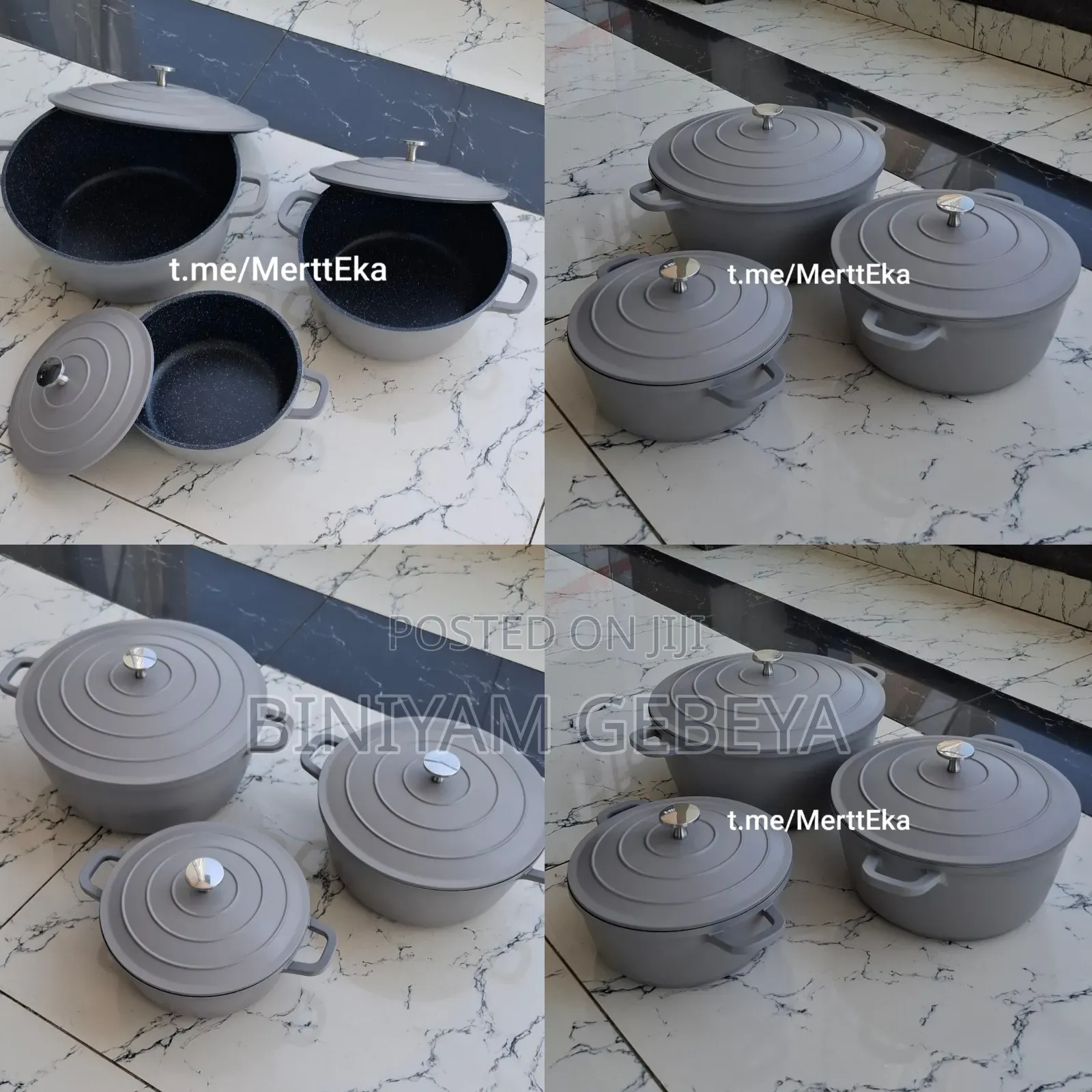 Original Brand Momcoc Nonstick Cookwaresባለ 3 ደረጃ ድስቶች