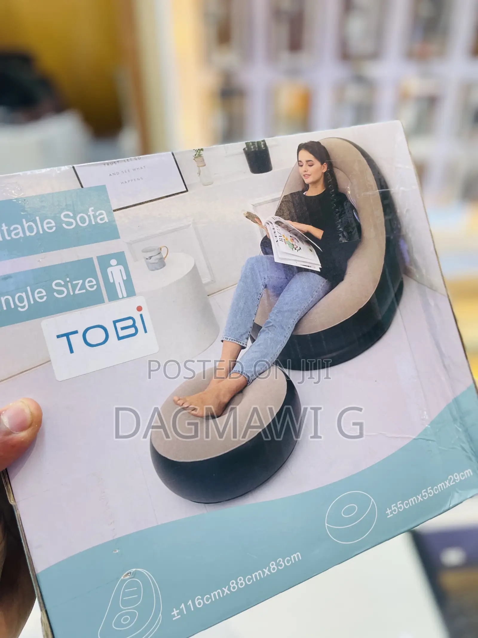 Portable Single Size Air Sofa/Lounger