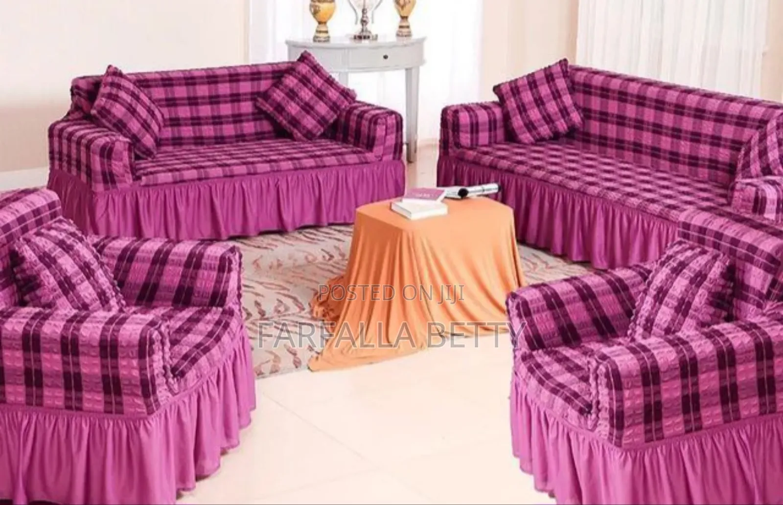 Curly New Strech Sofa Cover