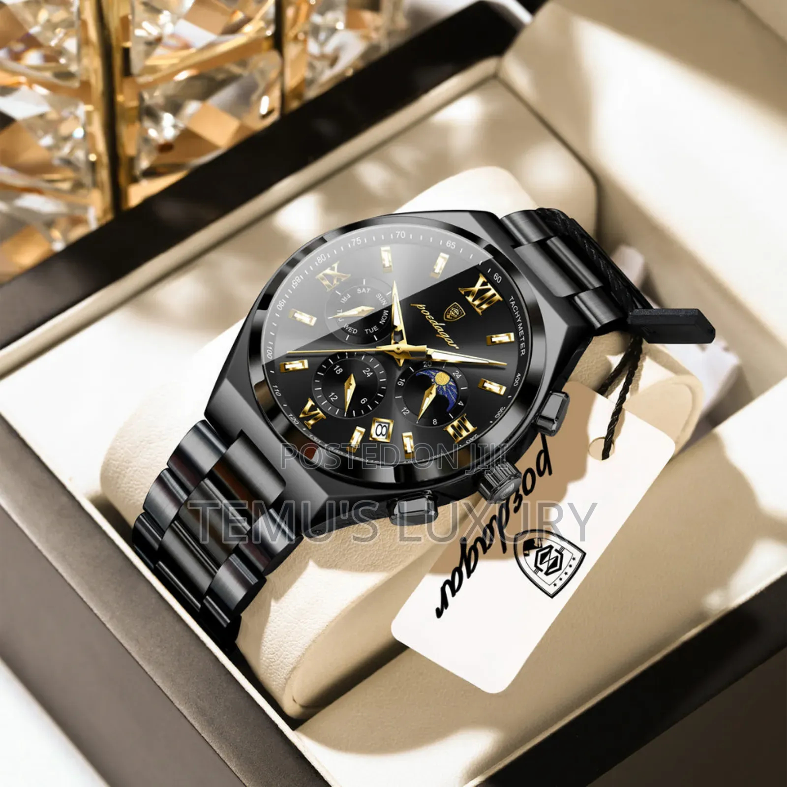 Poedagar 688 Luxury Men’S Chronograph Watch