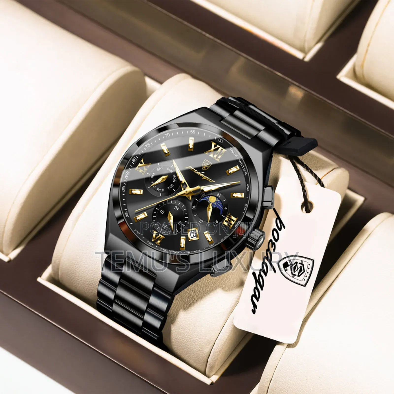 Poedagar 688 Luxury Men’S Chronograph Watch
