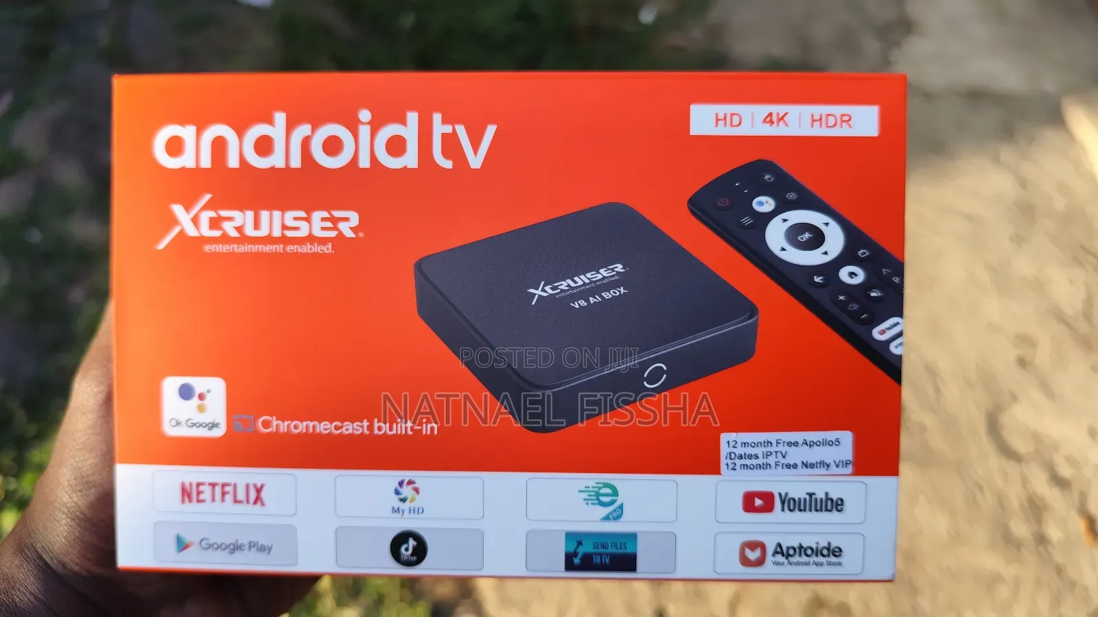 Xcruiser V8 Ai Box Android Tv Box (Tv Smart ማድረጊያ)