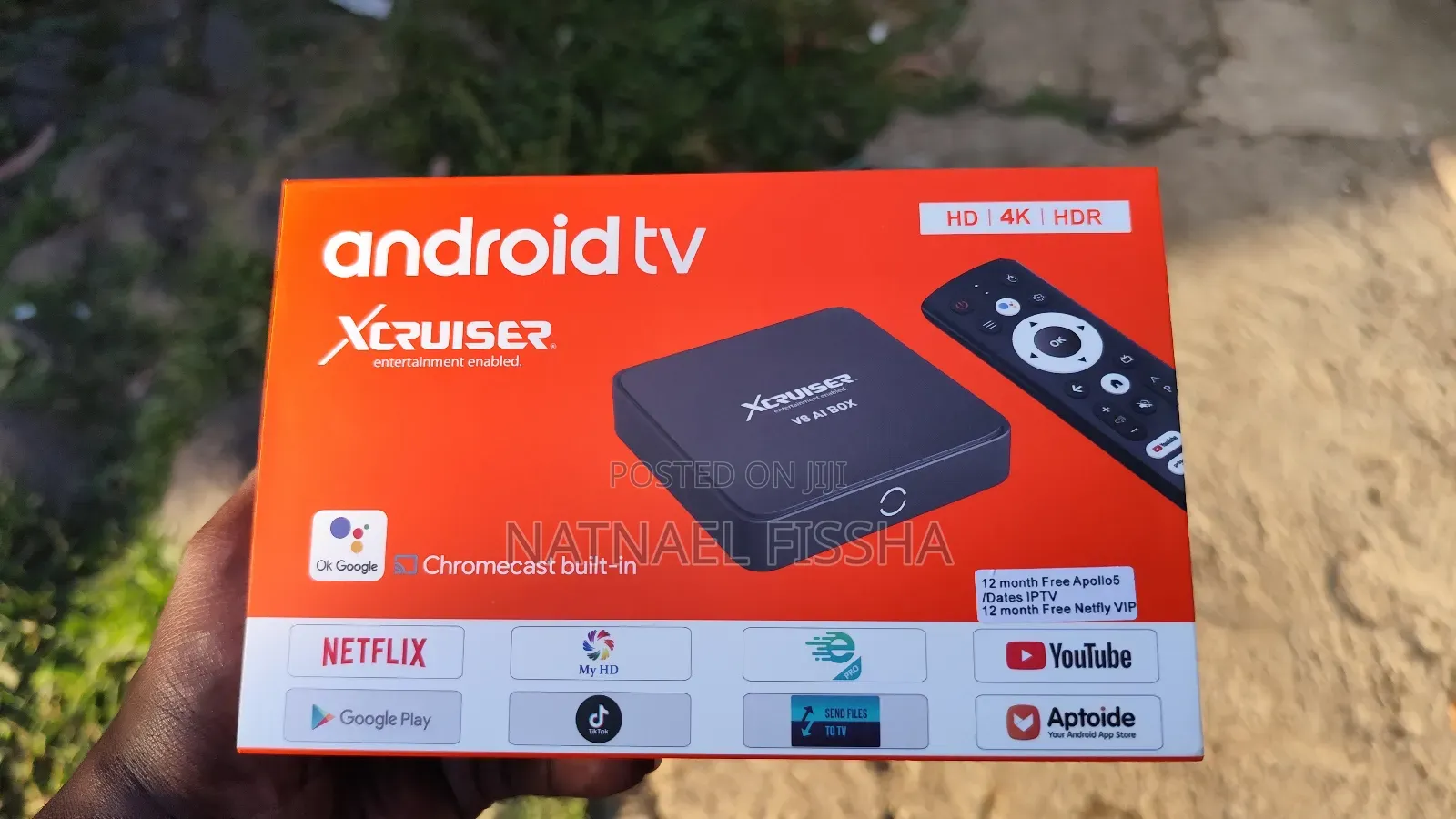 Xcruiser V8 Ai Box Android Tv Box (Tv Smart ማድረጊያ)