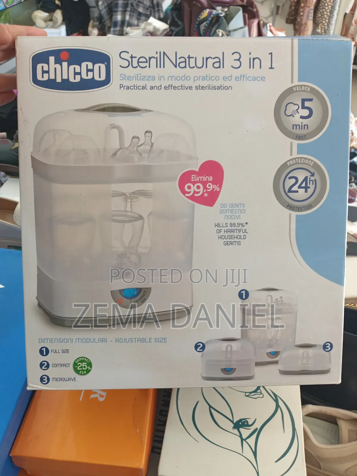 የጠጦ መቀቀያ (Chicco Steril Natural 3 in 1)