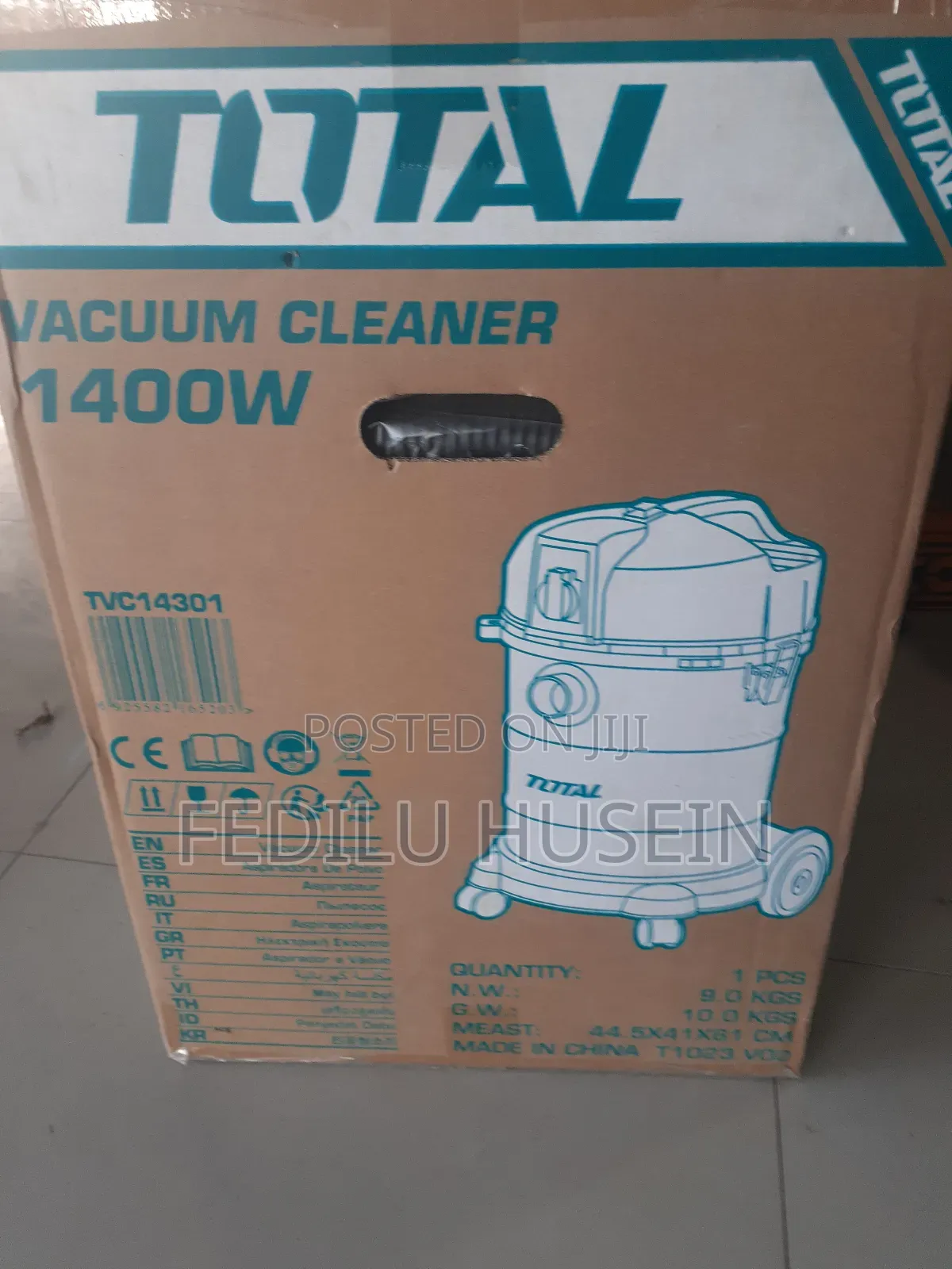 Total Vaccum Cleaner 30l 1400w ▣ Specifications ➻ Voltage 23