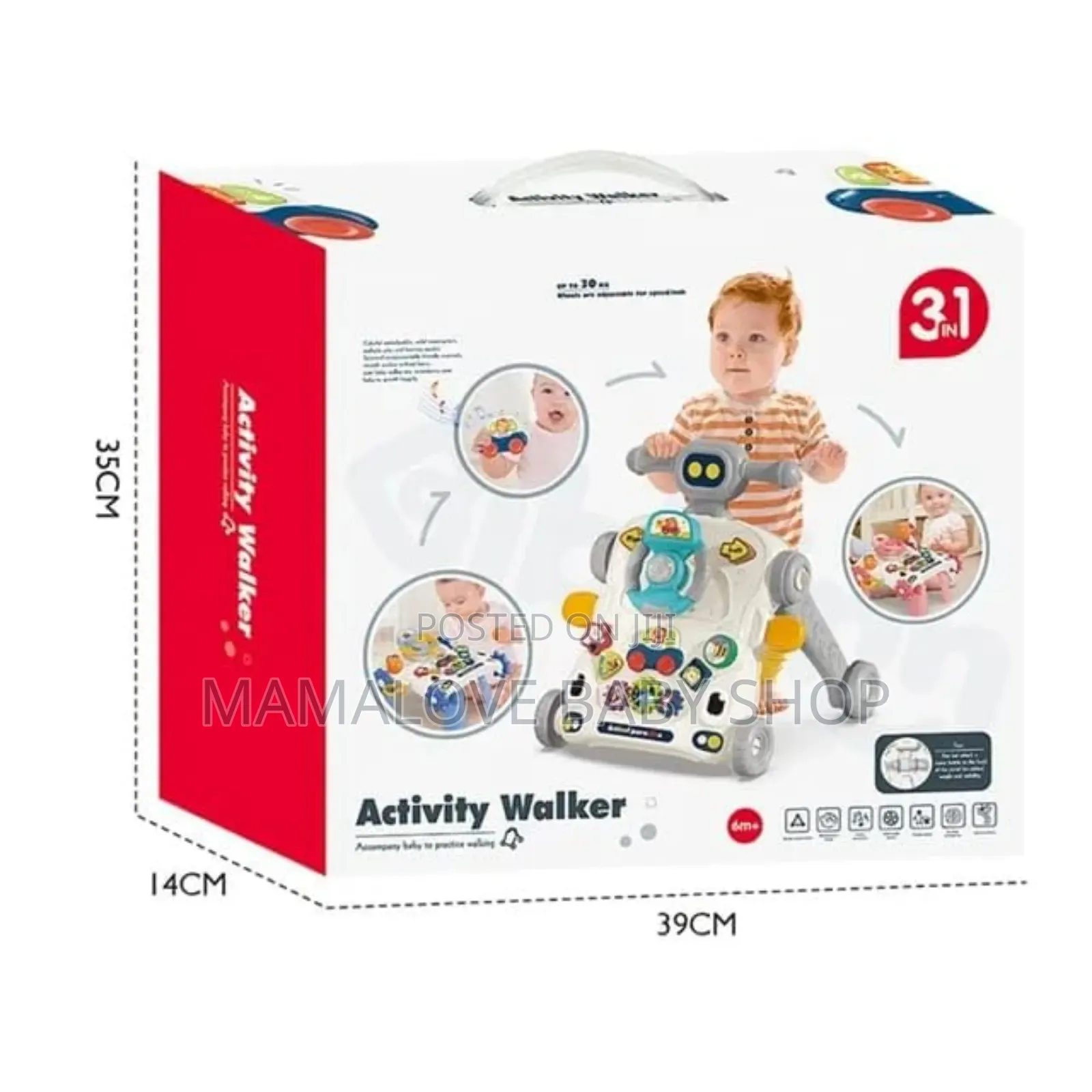 3 In1 Baby Musical Walker