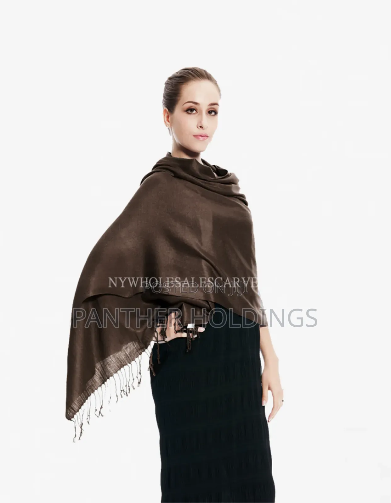 Dark Brown Original Pashmina Scarf/Hijab/Stole