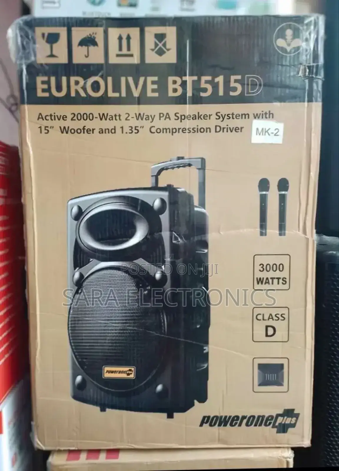 Eurolive 15" Speakers Model : Bt 155d 3000