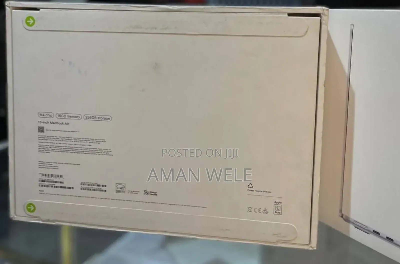 New Laptop Apple MacBook Air 2022 M2 16GB Apple M4 SSD 256GB